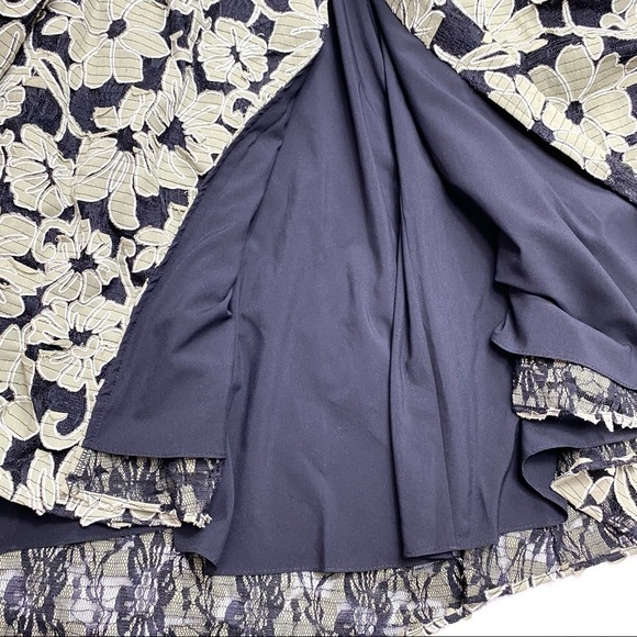 Zac Zac Posen Mika Floral-Appliquéd Gown Dress New - Picture 10 of 11